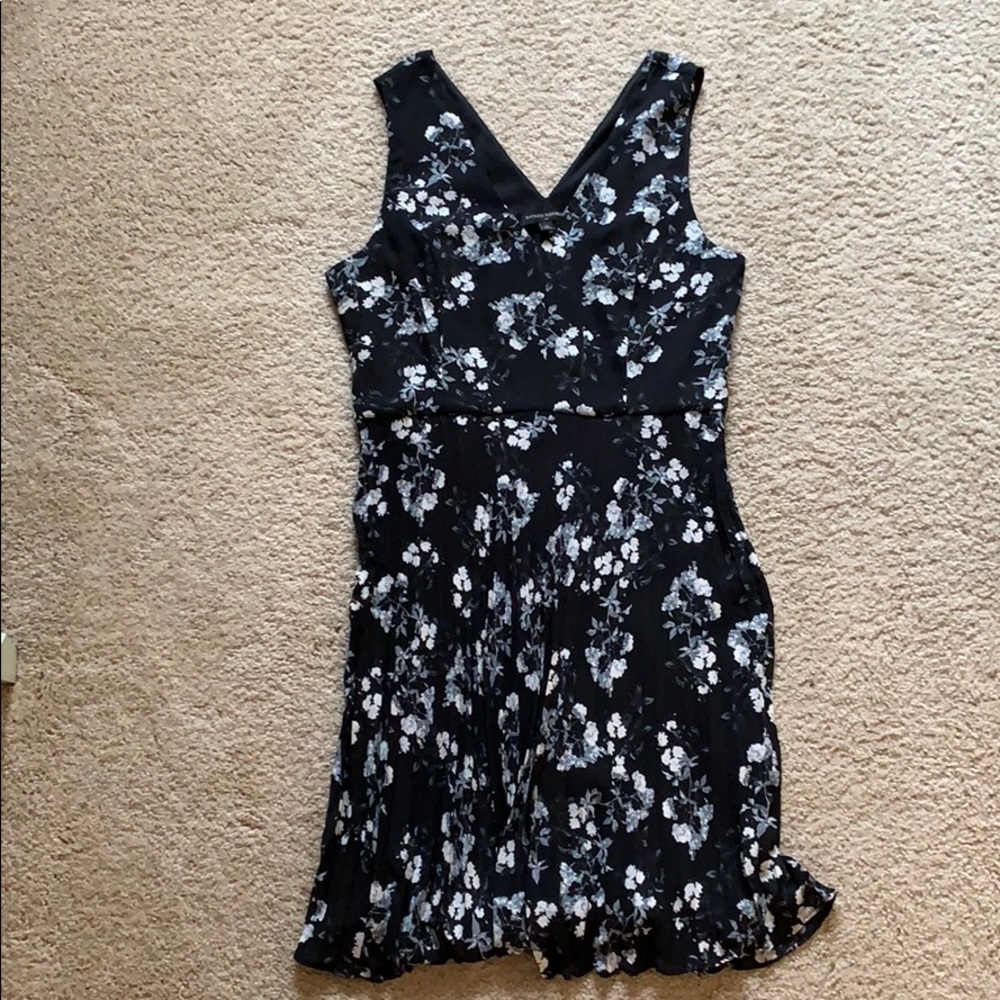 Black and Gray Floral Dress